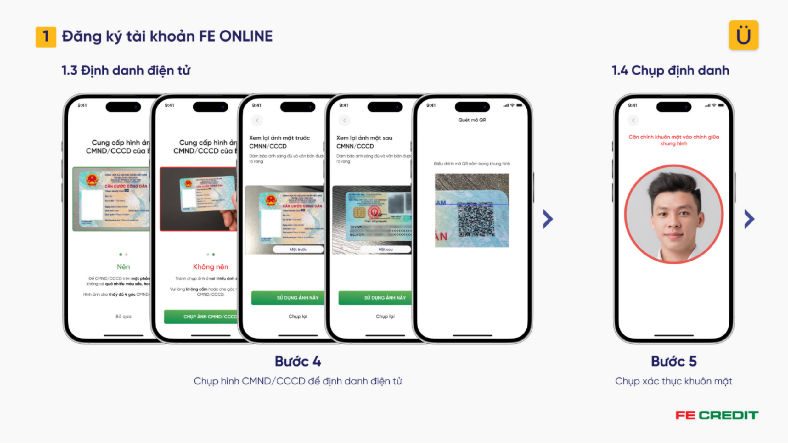 đăng ký tài khoản trên app FE ONLINE 2.0
