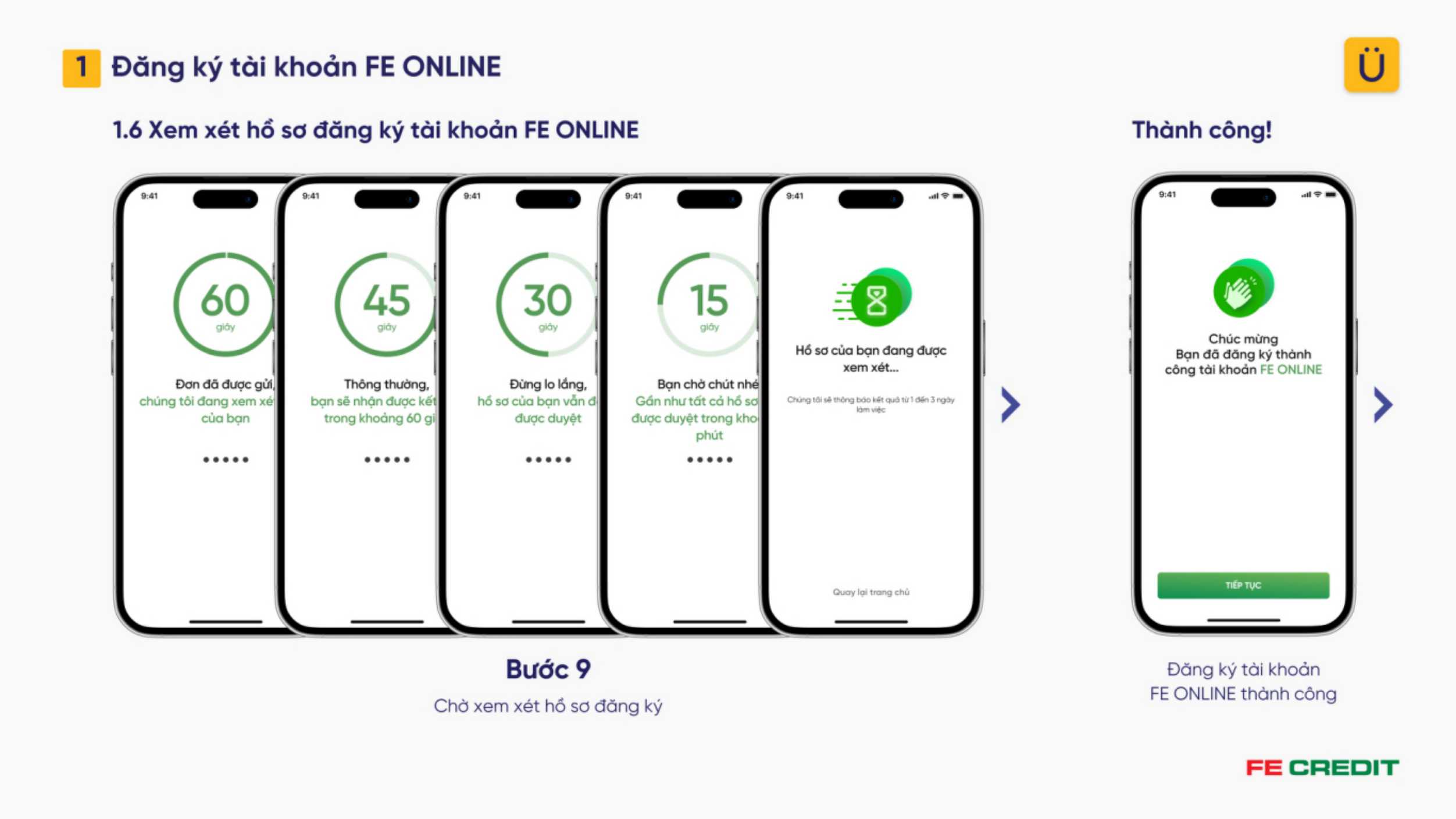 đăng ký tài khoản FE ONLINE