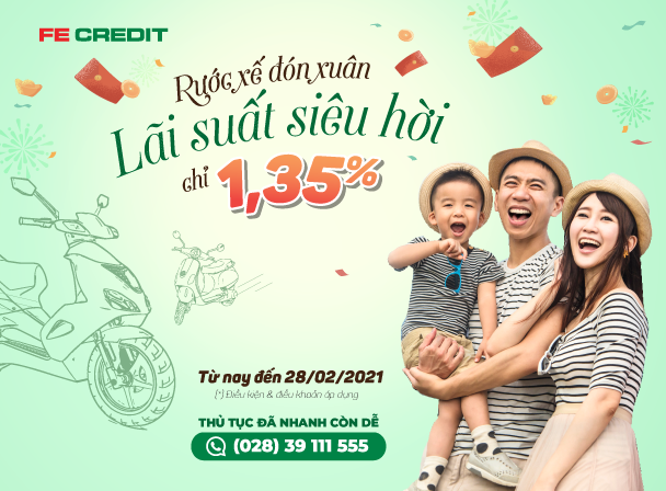 rước xế đón xuân, lãi suất siêu hời