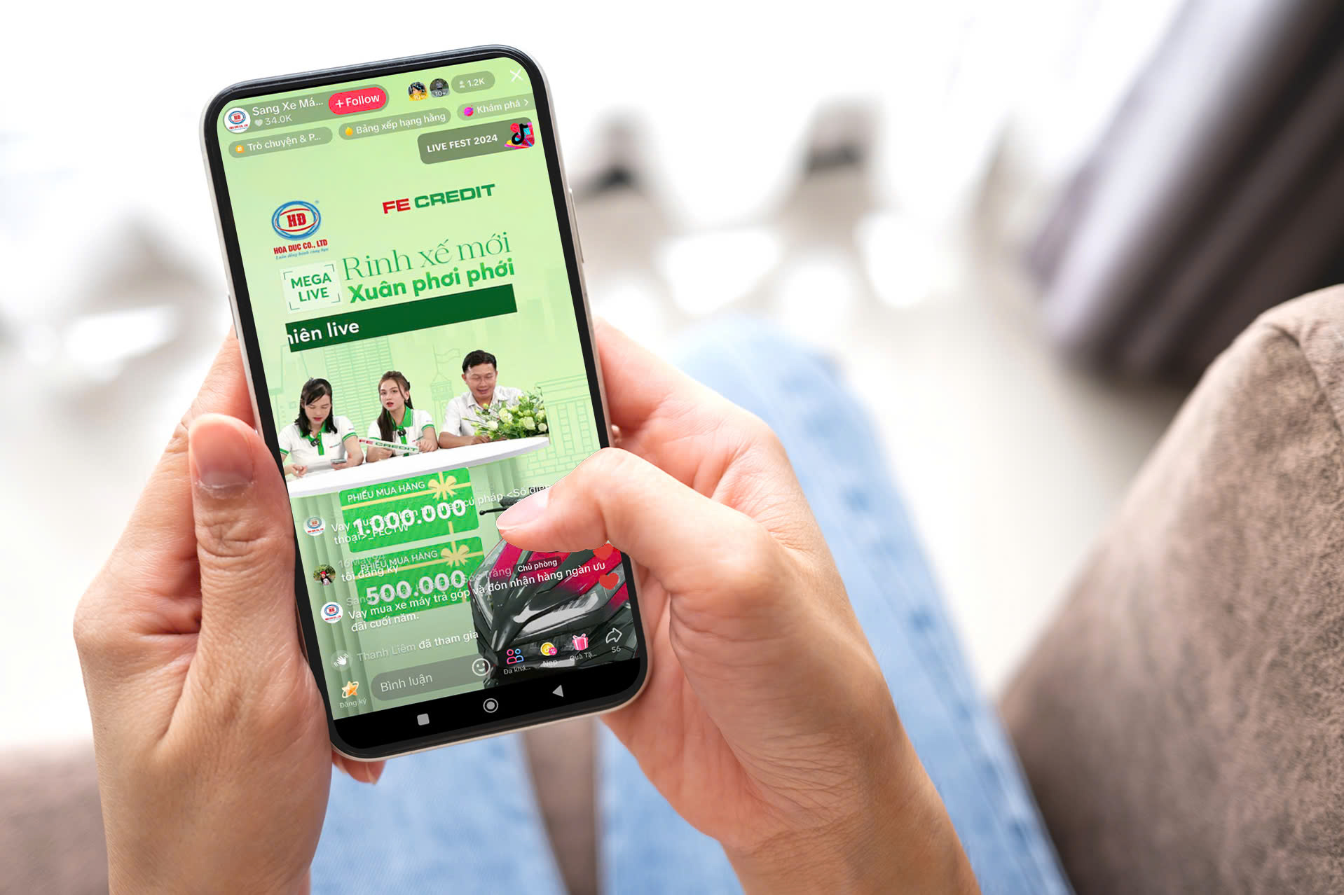 FE CREDIT tổ chức Mega Livestream tưng bừng ưu đãi