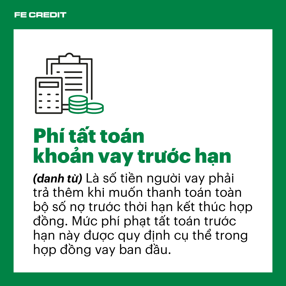Phí tất toán khoản vay trước hạn