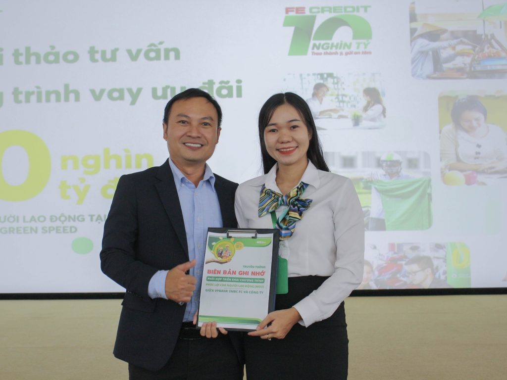 FE CREDIT triển khai chương trình vay tín dụng ưu đãi 10,000 tỷ đồng tại công ty Green Speed