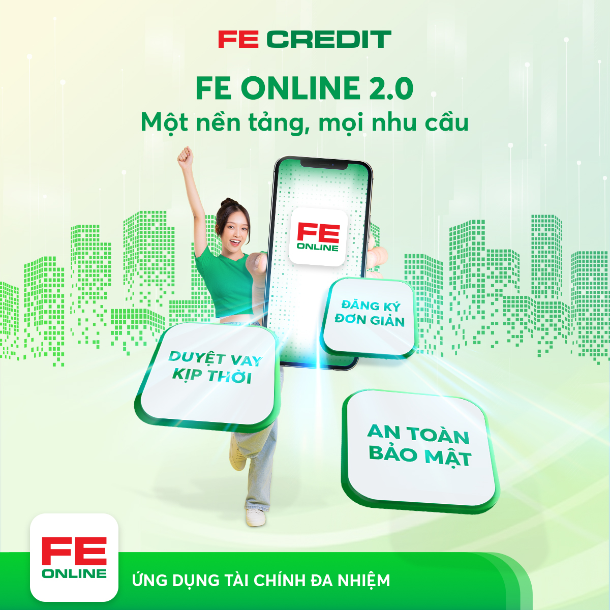 Ứng dụng FE CREDIT giải pháp vay tín chấp
