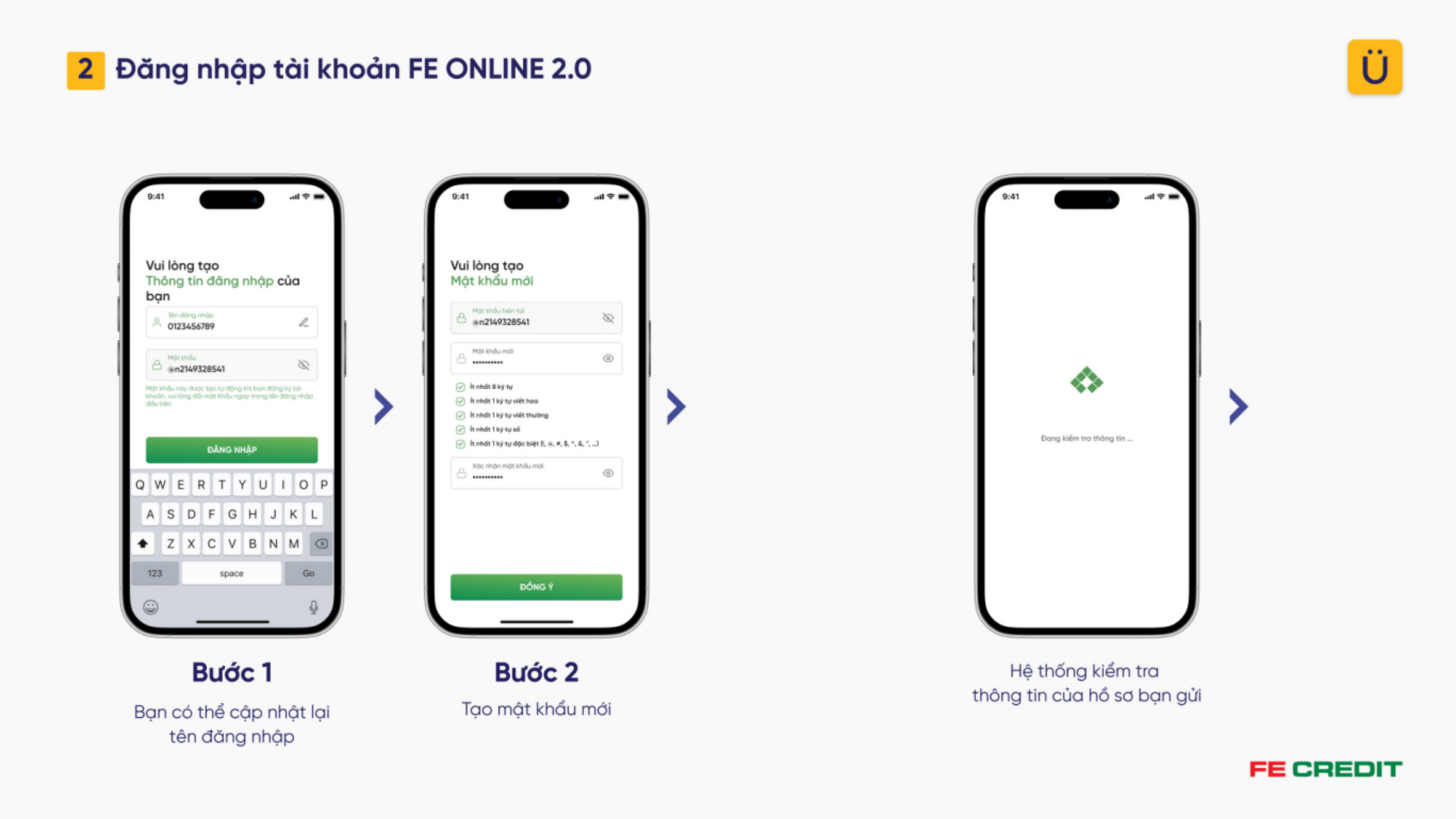 Hướng dẫn đăng nhập tài khoản trên app FE ONLINE 2.0
