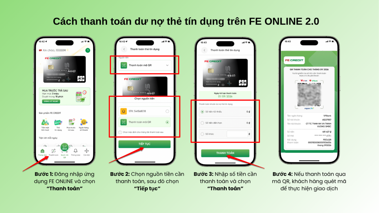 Thanh Toan The Tin Dung Tren Feonline