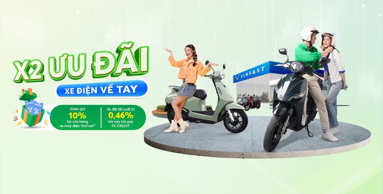 Gói vay mua xe điện VinFast của FE CREDIT