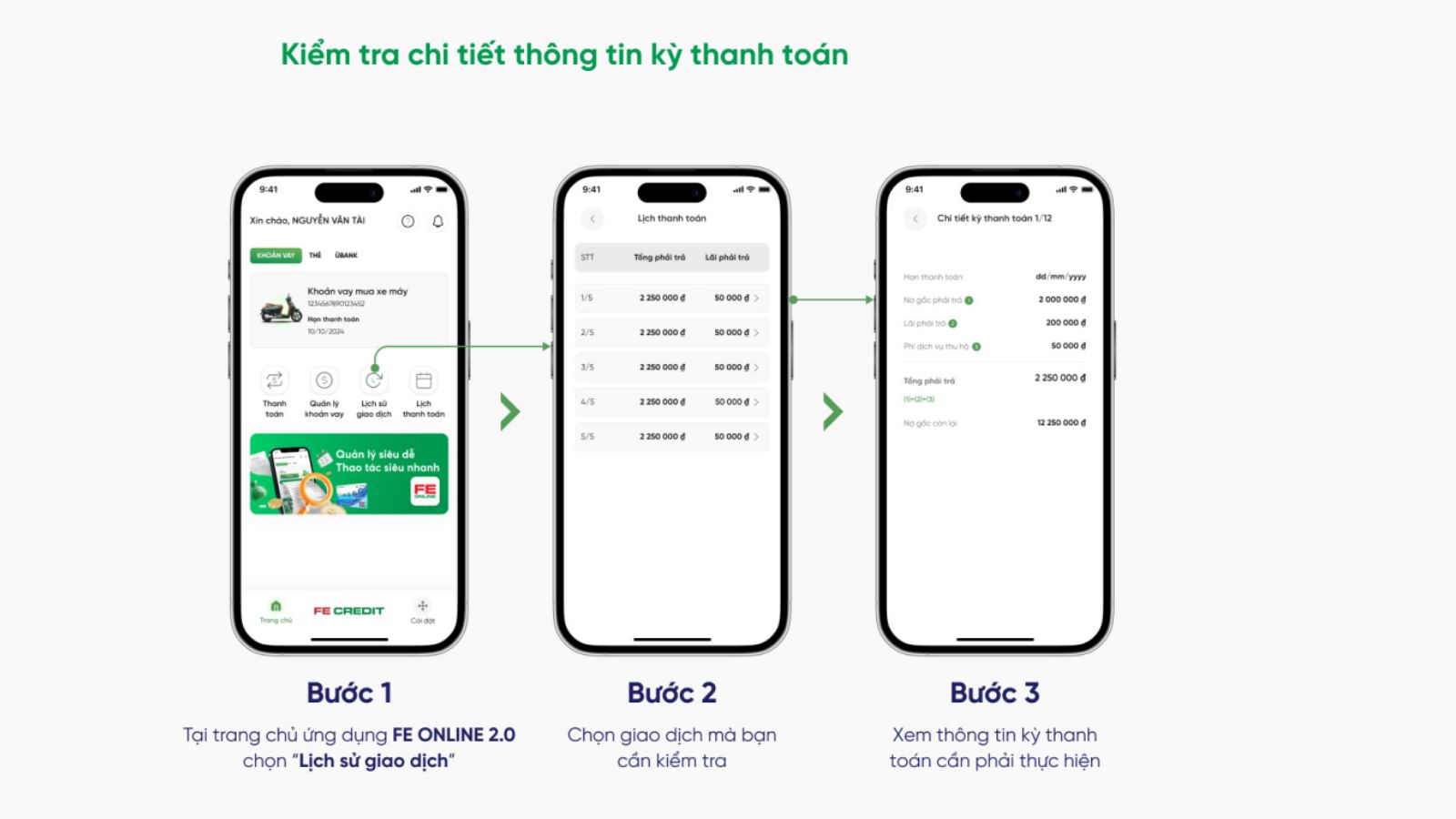Kiểm tra chi tiết thông tin kỳ thanh toán