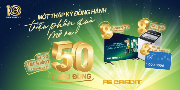 khuyến mãi "Một thập kỷ đồng hành, triệu phần quà mở ra"