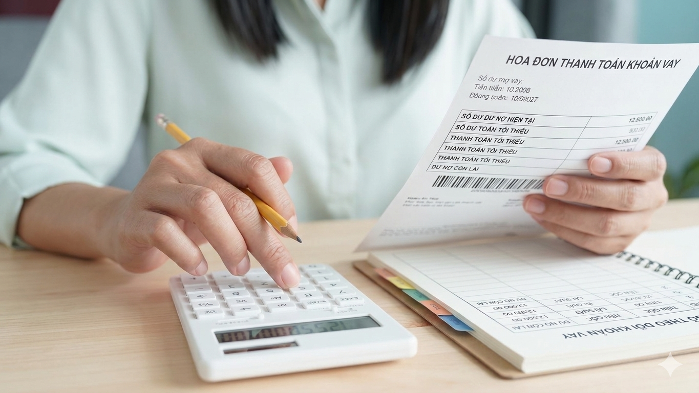 Kiểm tra dư nợ trên ứng dụng