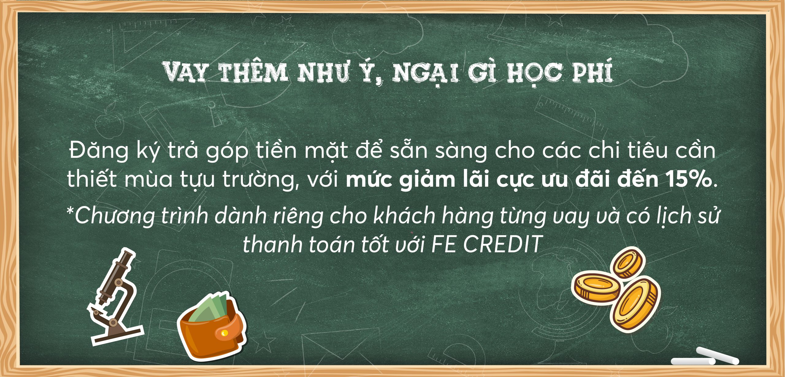 đăng ký chương trình Vay thêm như ý, ngại gì học phí