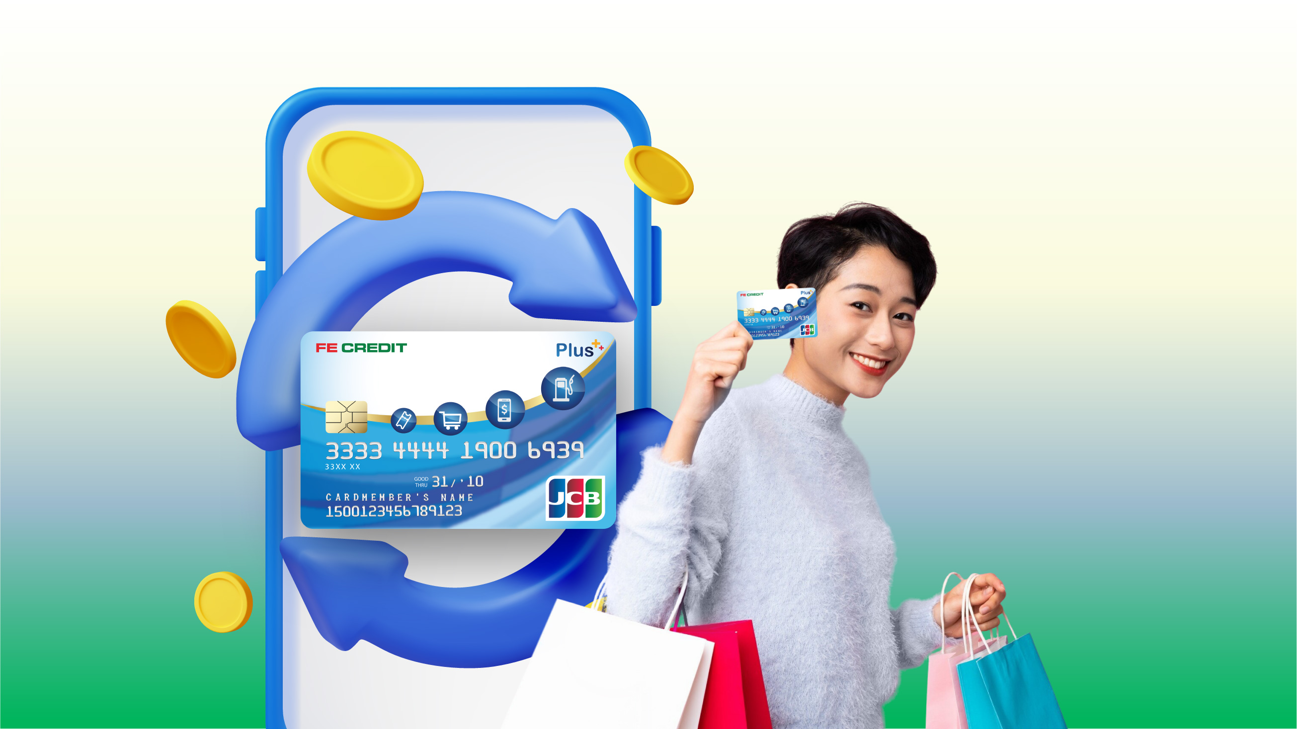 Thẻ tín dụng JCB Plus của FE CREDIT
