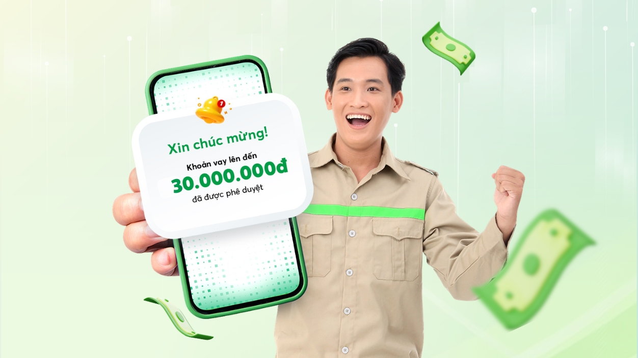 VAY 30 TRIỆU TRẢ GÓP 36 THÁNG THỦ TỤC ĐƠN GIẢN NHANH CHÓNG