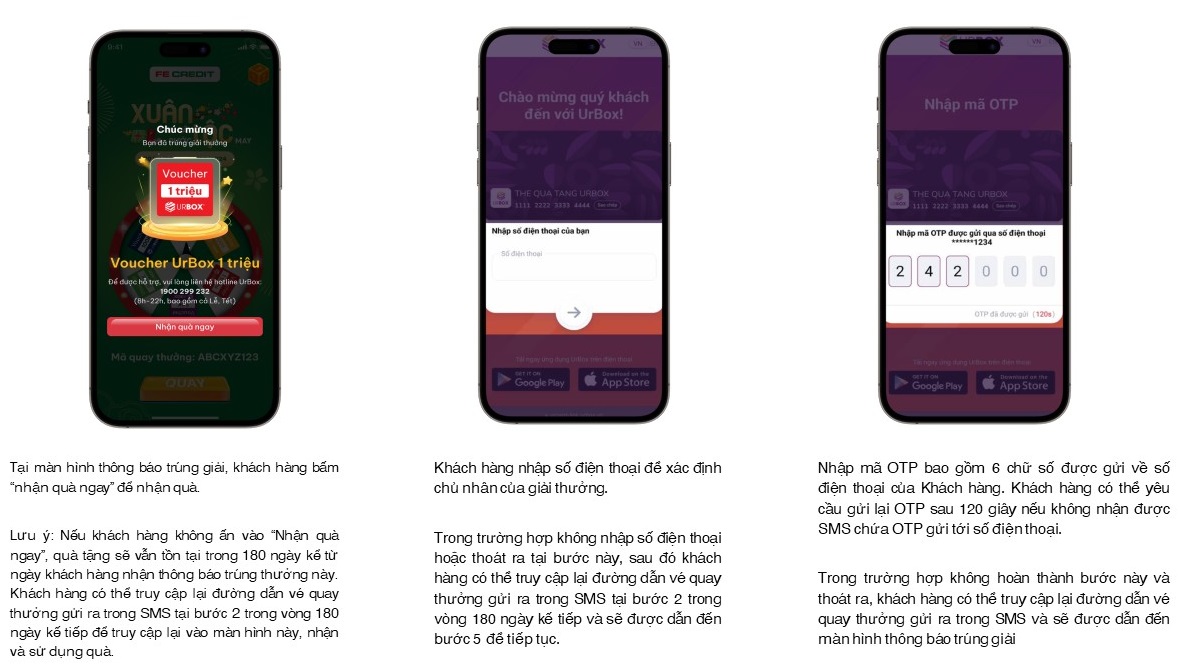 hướng dẫn sử dụng phiếu mua hàng Urbox