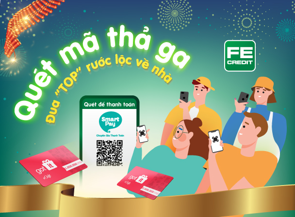 Quét mã thả ga, đua "top" rước lộc về nhà