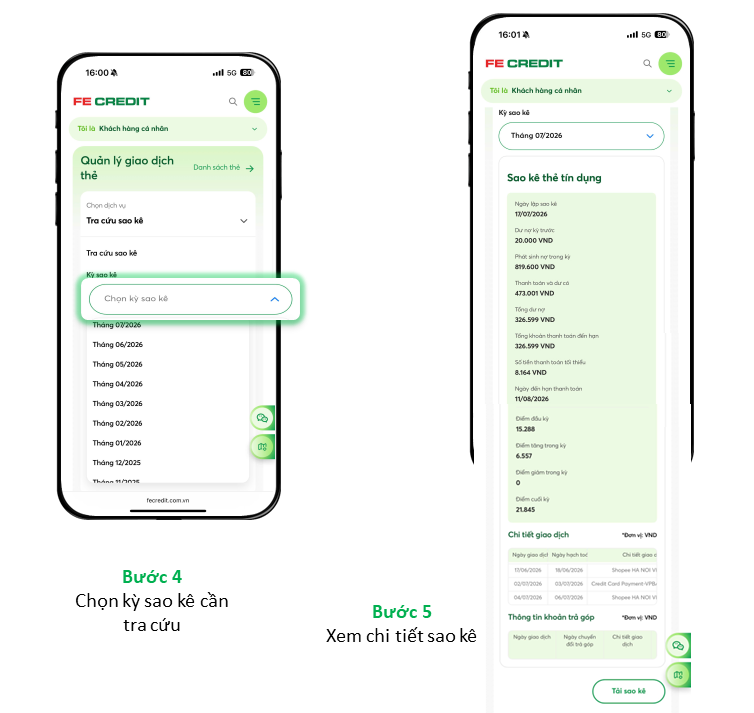 Xem Sao Ke Tren Web Giao Dien Dien Thoại2