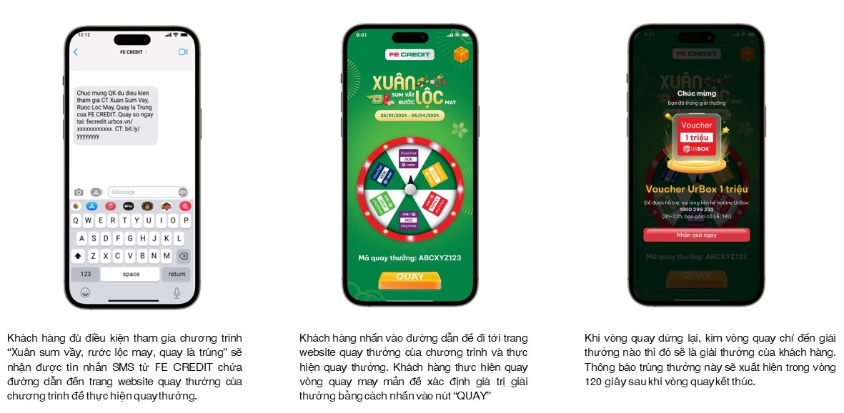 hướng dẫn quay thưởng